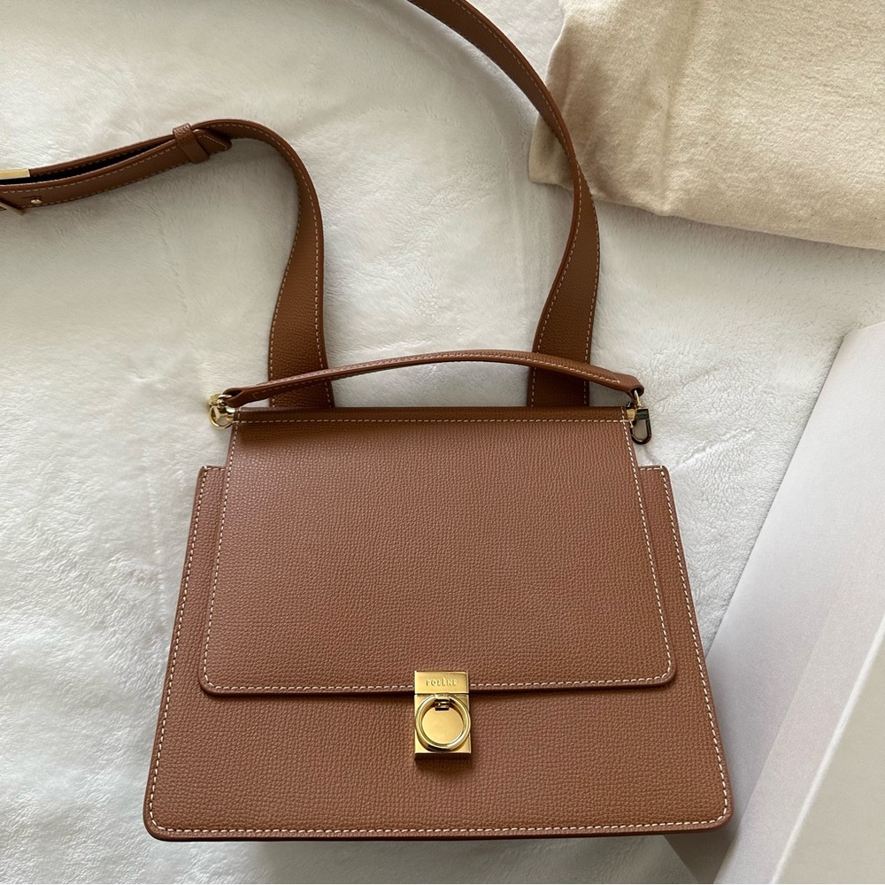 Polene Numero Sept Textured Camel Bag